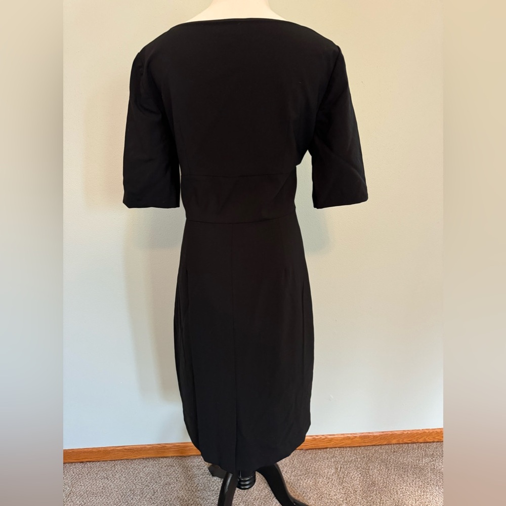Basic black 3/4 sleeve Anne Taylor dress, size 12. #17